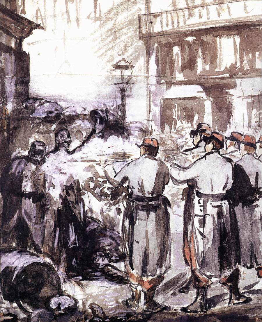 Civil War (The Barricade) by MANET, Edouard