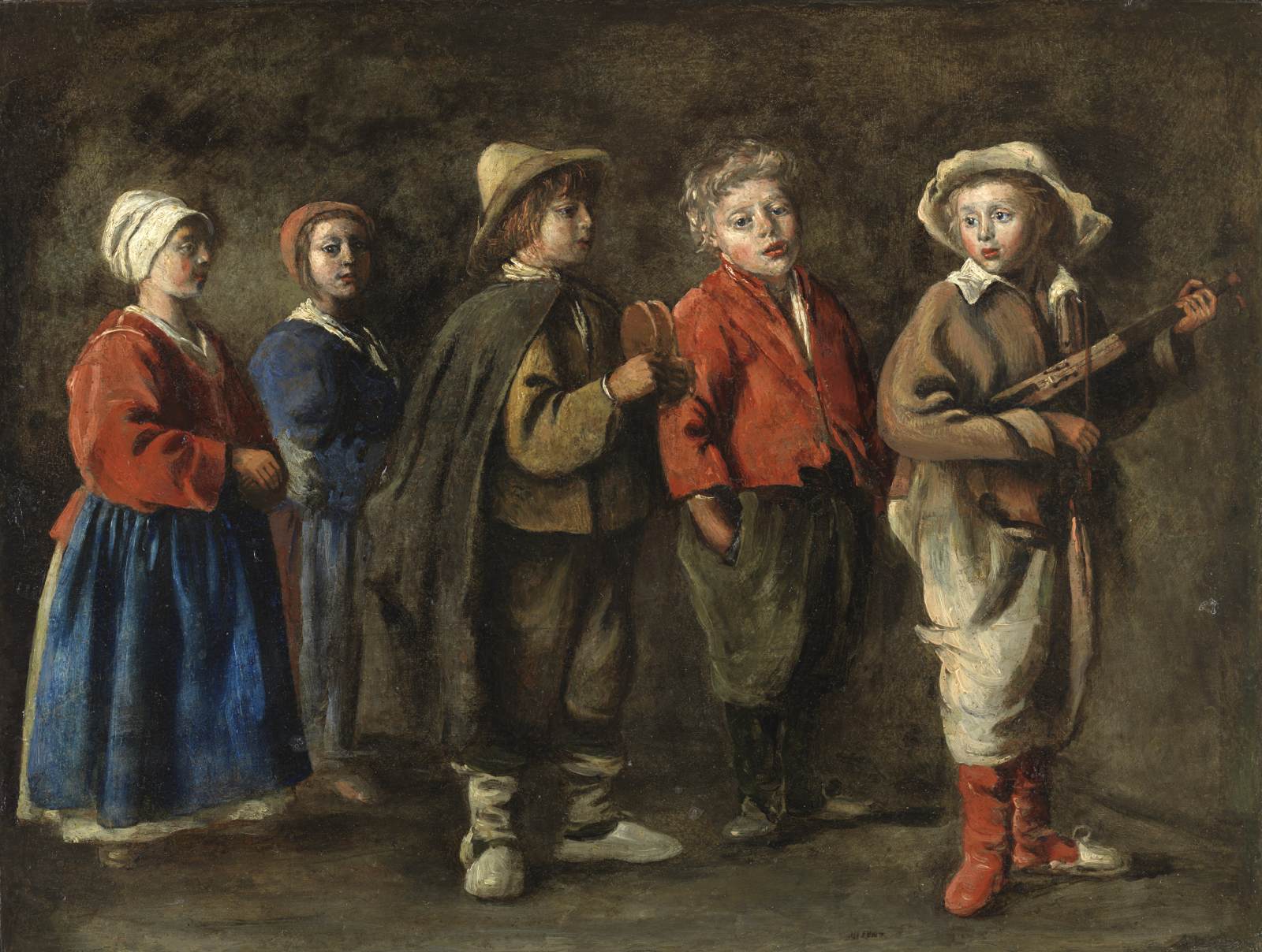 Young Musicians by LE NAIN, Matthieu