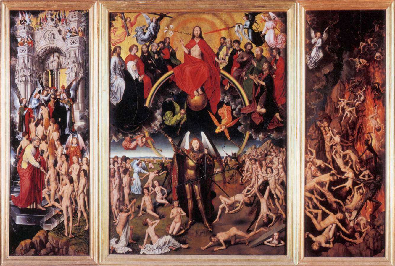 Last Judgment Triptych (open) by MEMLING, Hans