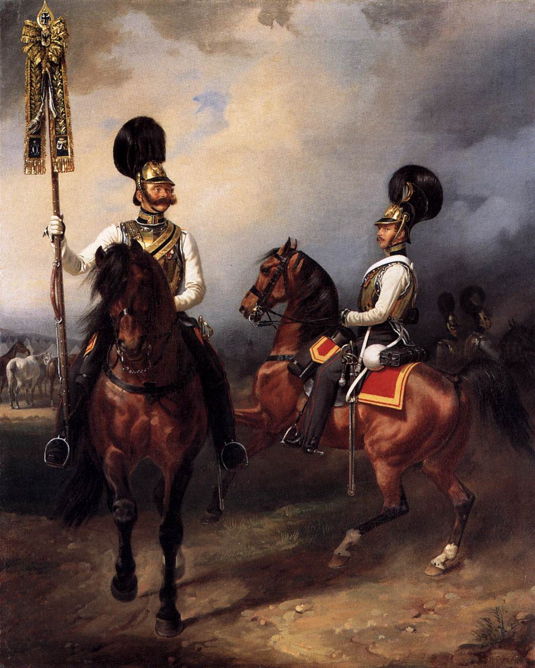 Two Cuirassiers from the Regiment of Czar Nicholas I by