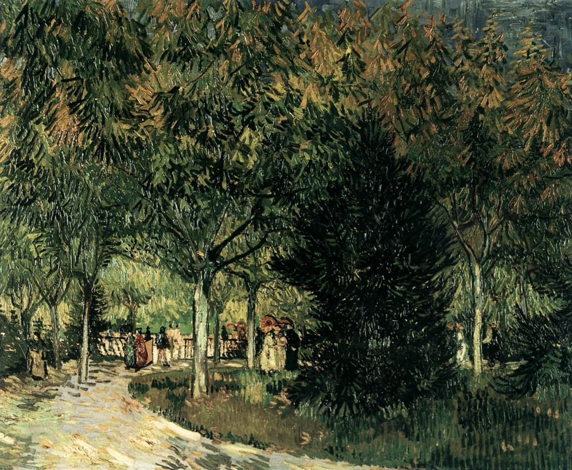 A Lane in the Public Garden at Arles by GOGH, Vincent van