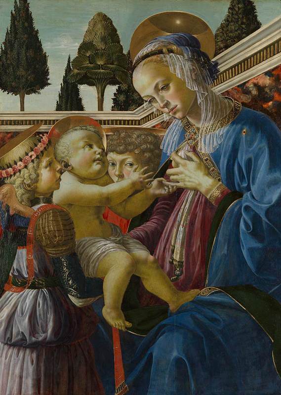 Virgin and Child with Two Angels by VERROCCHIO, Andrea del