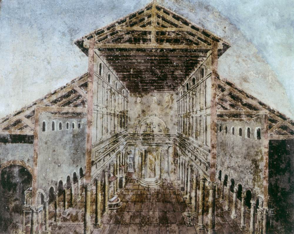 Reconstruction of the interior of Old St Peter's by