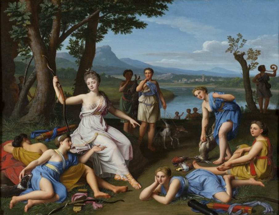 Diana Returning from the Hunt by COLOMBEL, Nicolas