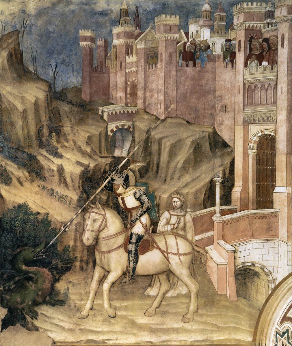 St George Slays the Dragon by ALTICHIERO da Zevio