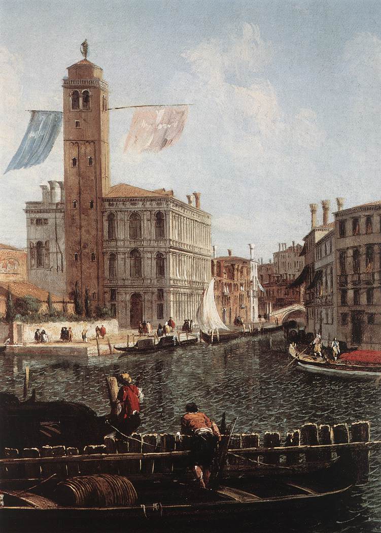 The Grand Canal with the Fishmarket (detail) by