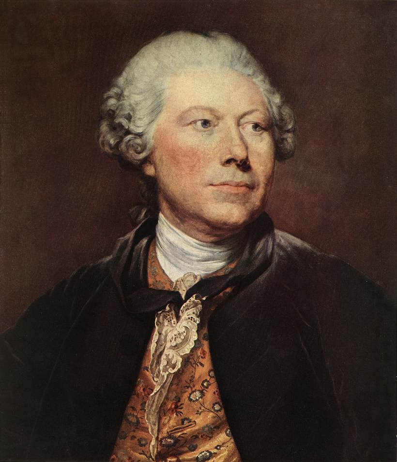 Portrait of Georges Wille by GREUZE, Jean-Baptiste