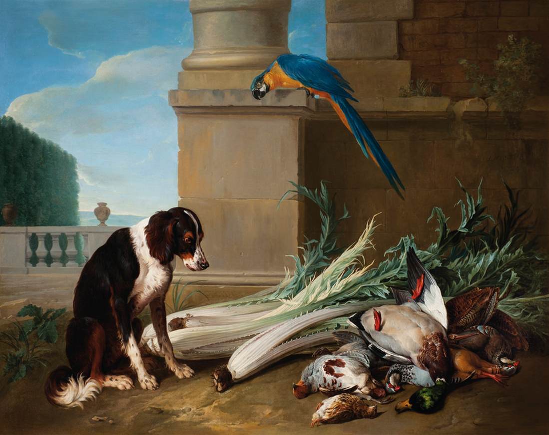 Dog Guarding a Hunting Trophy by DESPORTES, Alexandre-François