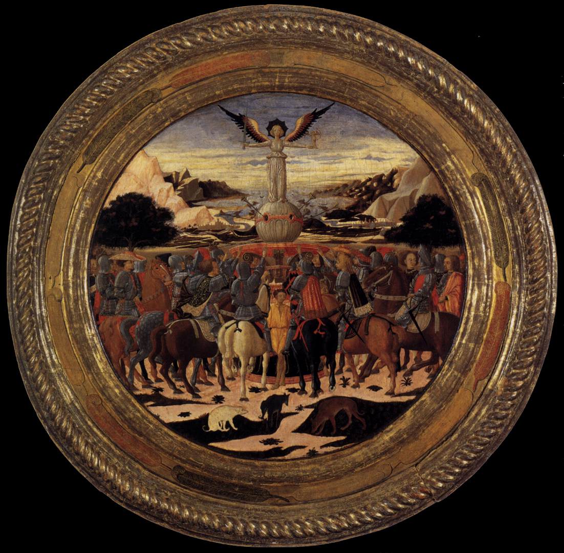 Triumph of Fame (a Birth Salver) by SCHEGGIA