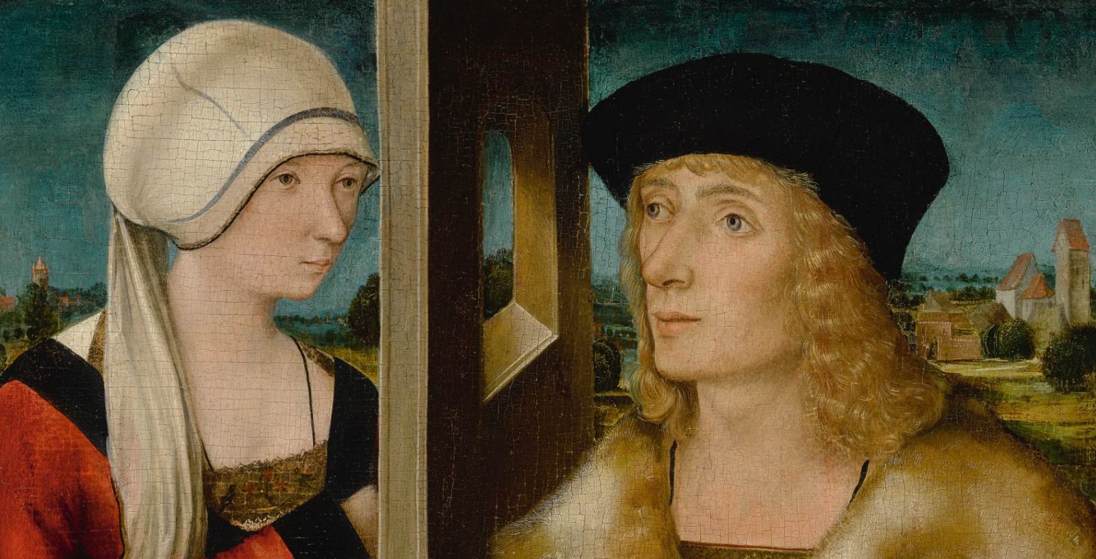 Double Portrait of an Engaged Couple (detail) by