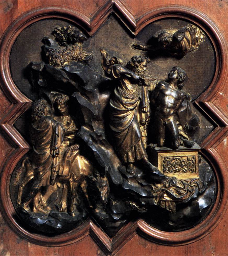 Sacrifice of Isaac by GHIBERTI, Lorenzo