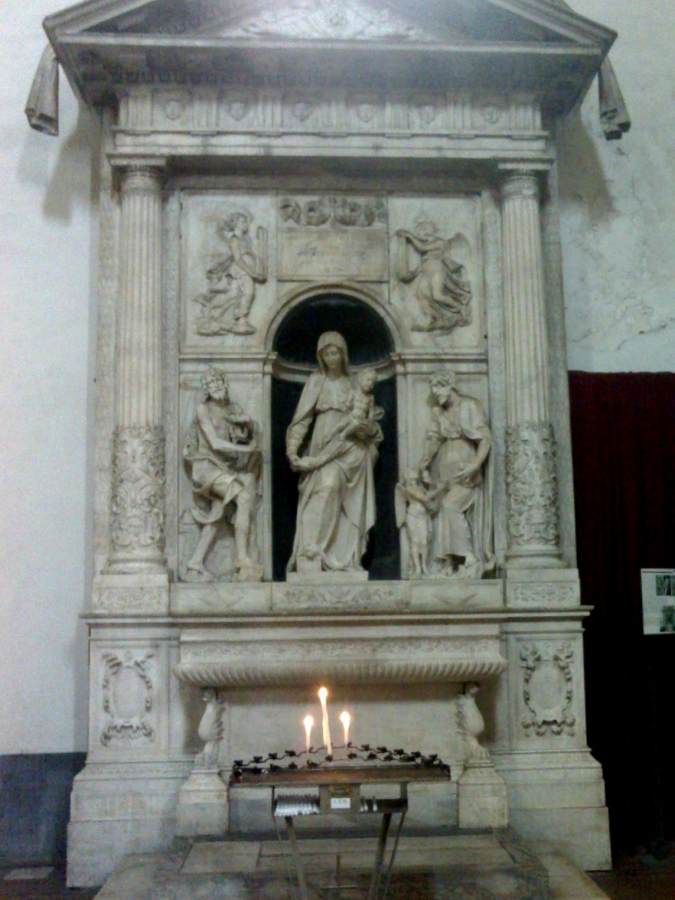 Altar of the Madonna della Neve by MARIGLIANO, Giovanni