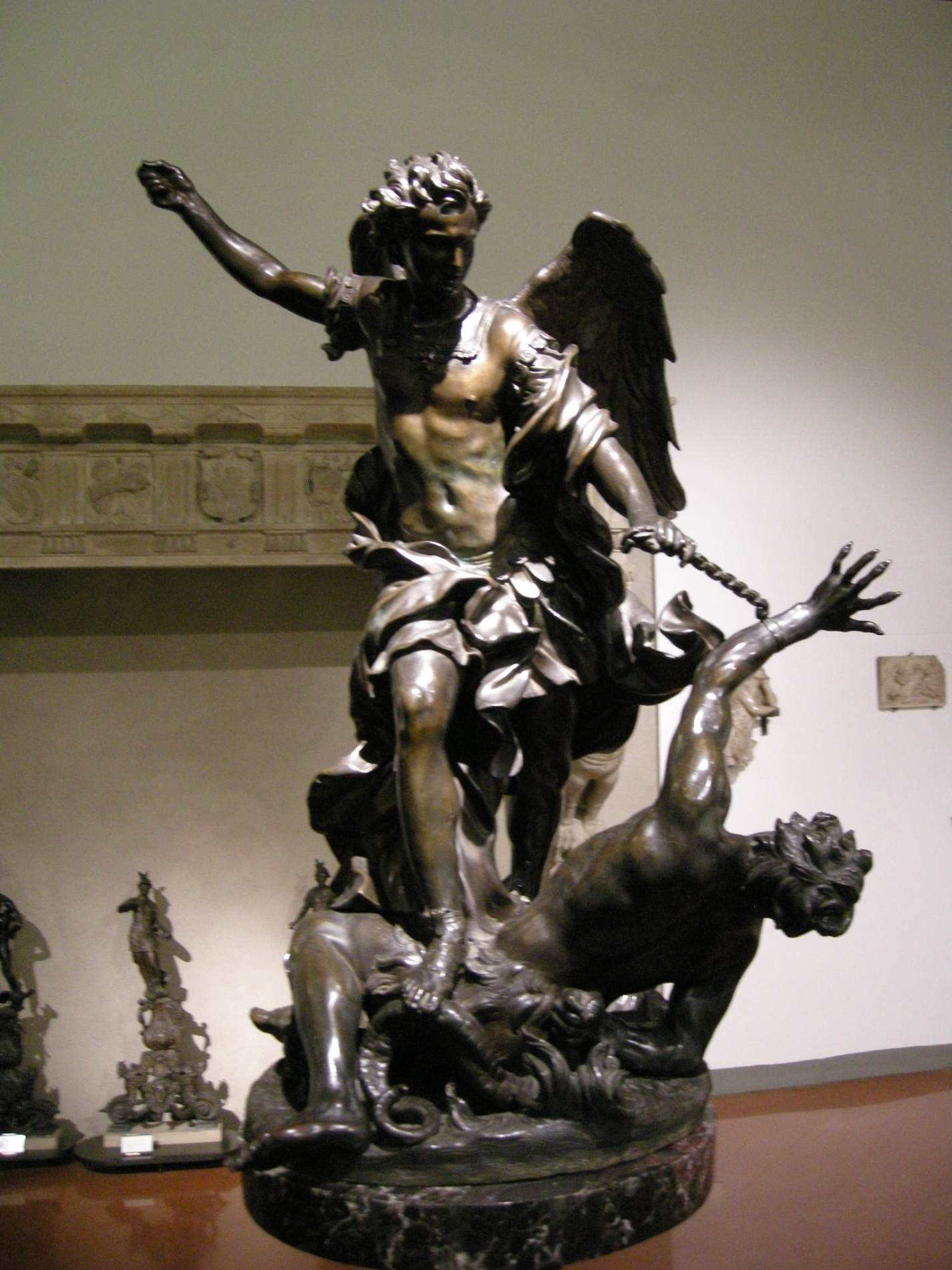 St Michael Overcoming the Devil by ALGARDI, Alessandro