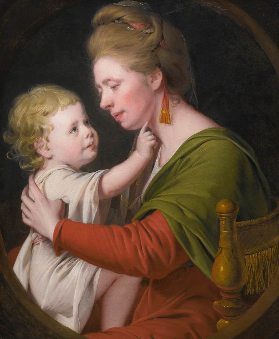 Portrait of Jane Darwin and Her Son William Brown Darwin by