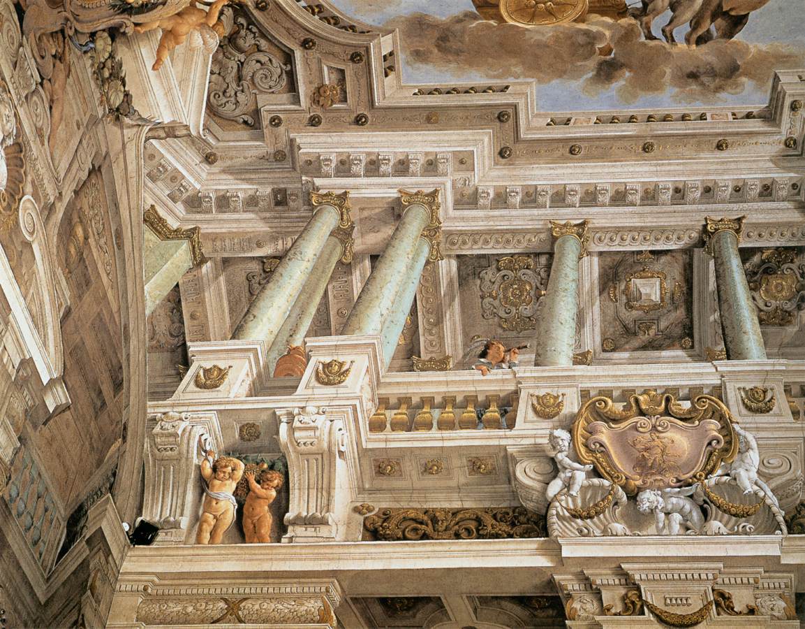 Ceiling fresco (detail) by