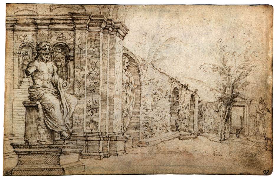 Garden of the Villa Madama by HEEMSKERCK, Maerten van