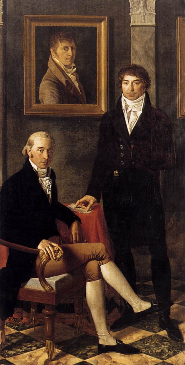 Portrait of François Wynckelman, François van der Donckt and Joseph Odevaere by ODEVAERE, Joseph-Denis