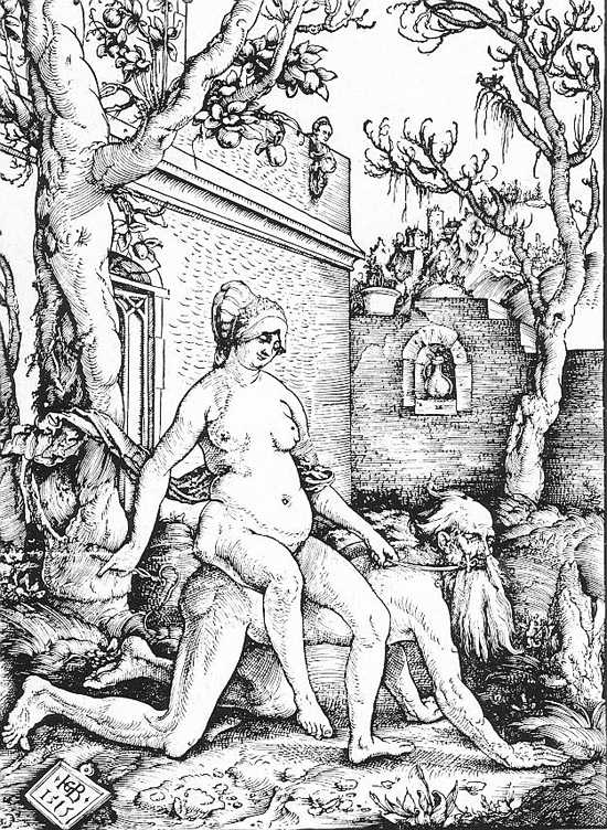 Aristotle and Phyllis by BALDUNG GRIEN, Hans