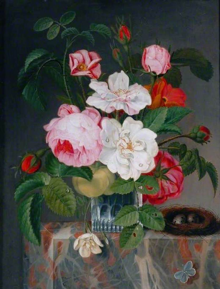 Roses with a Bird's Nest by SPEECKAERT, Michel Joseph