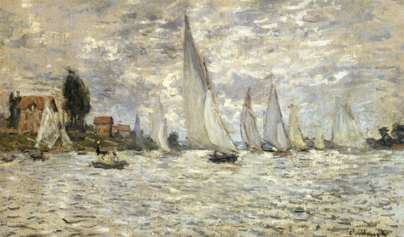 Regatta at Argenteuil by MONET, Claude