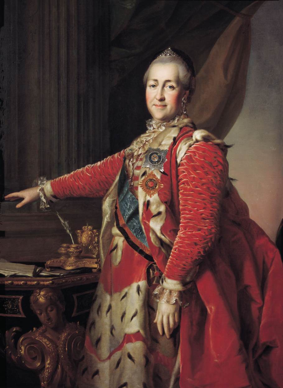 Portrait of Catherine II by LEVITSKY, Dmitry Grigorevich