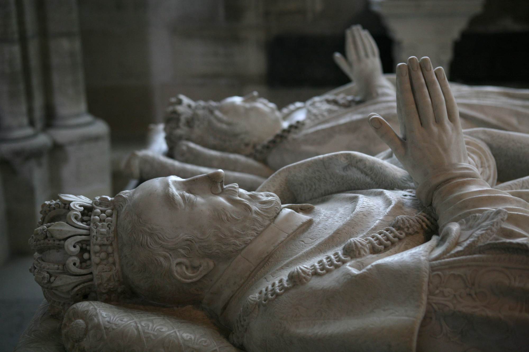 Effigies of Henri II and Catherine de' Medici (detail) by