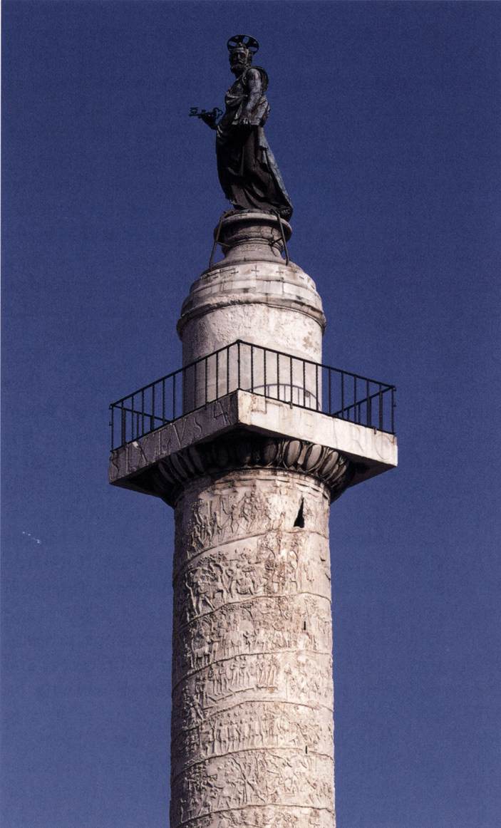 Statue of St Peter on the Column of Trajan by SORMANI, Leonardo