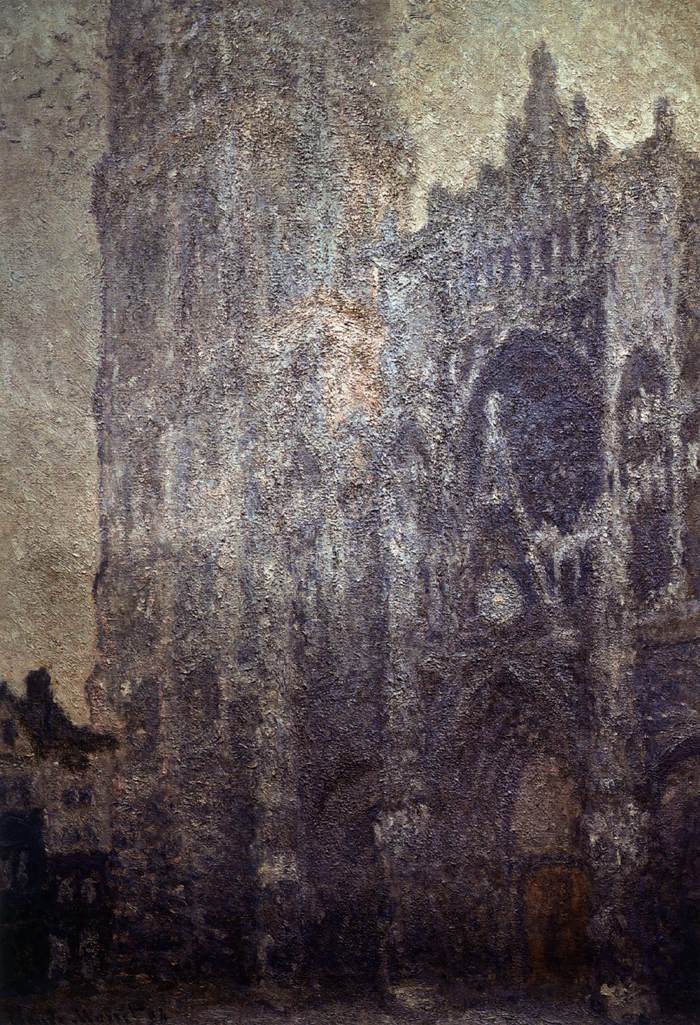 Rouen Cathedral, Effects of Morning Light by MONET, Claude