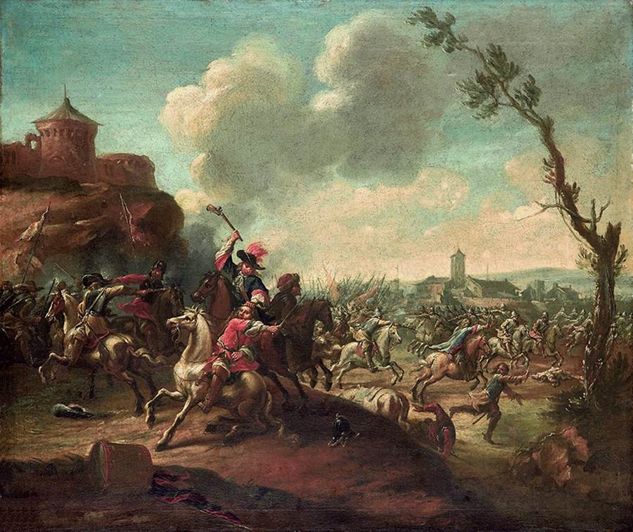 Battle Scene by STOFFE, Jan Jacobsz. van der