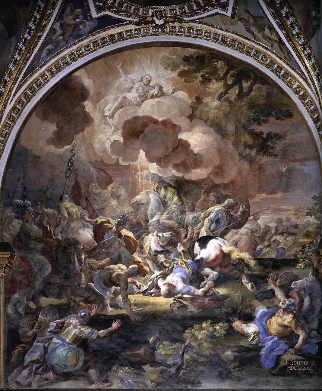 The Conversion of St Paul by SOLIMENA, Francesco