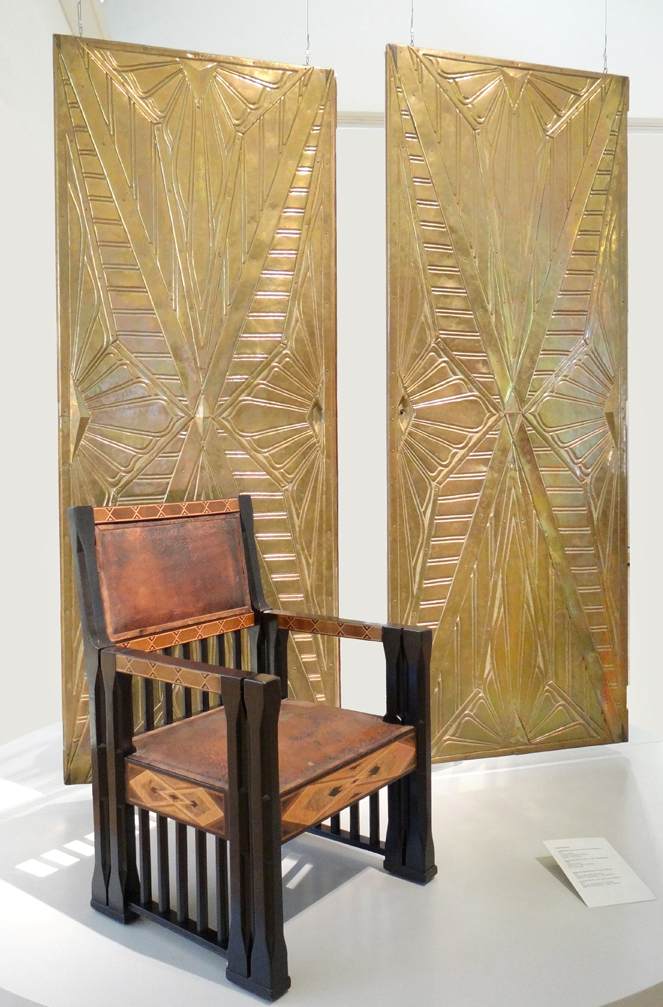 Armchair and door by BEHRENS, Peter