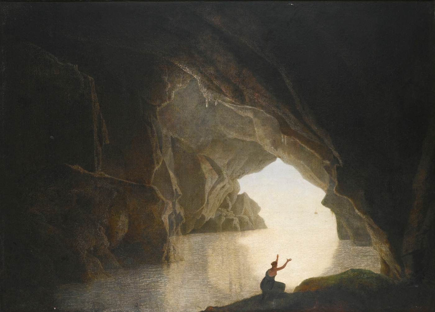 A Grotto in the Gulf of Salerno by WRIGHT, Joseph