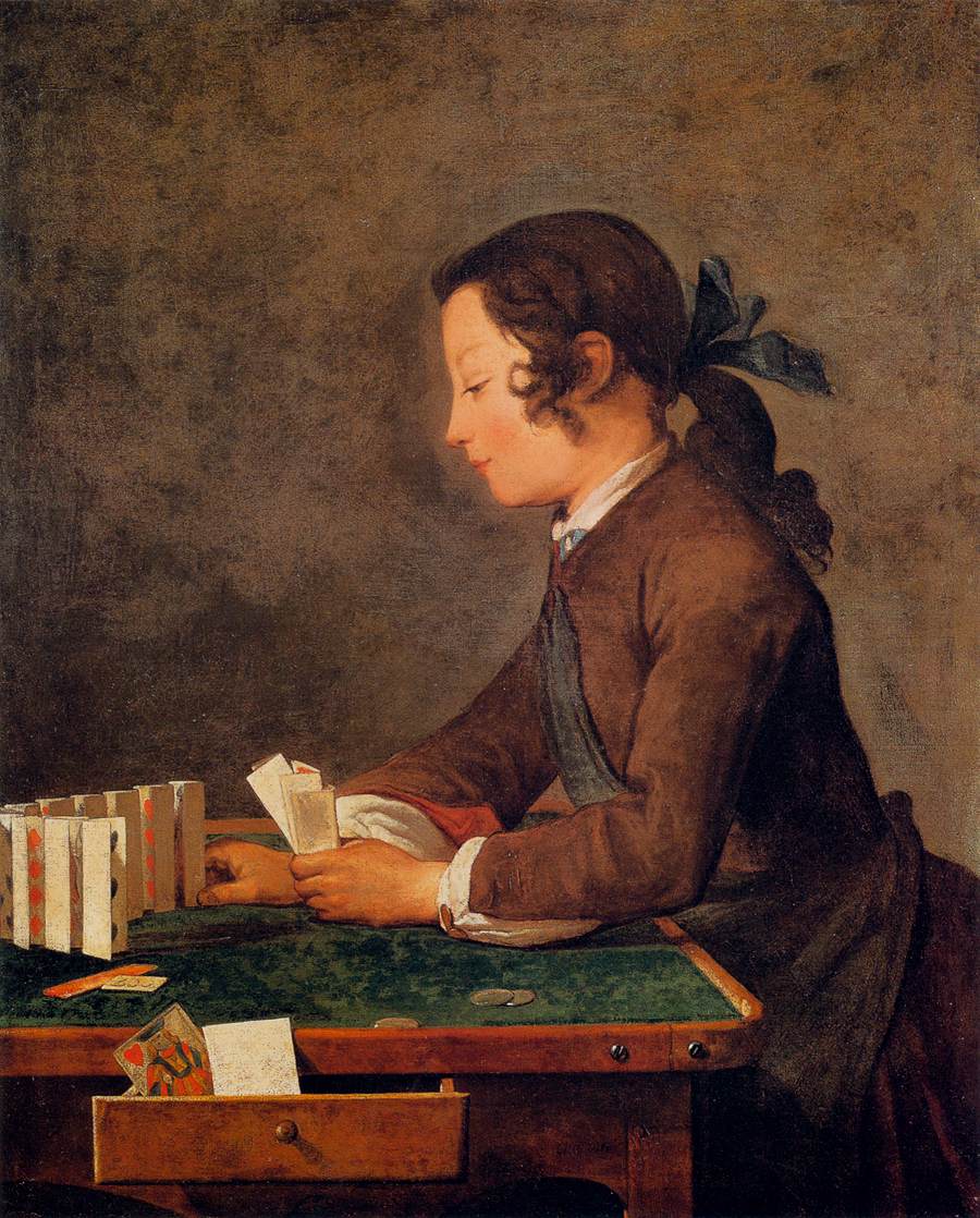 The House of Cards by CHARDIN, Jean-Baptiste-Siméon