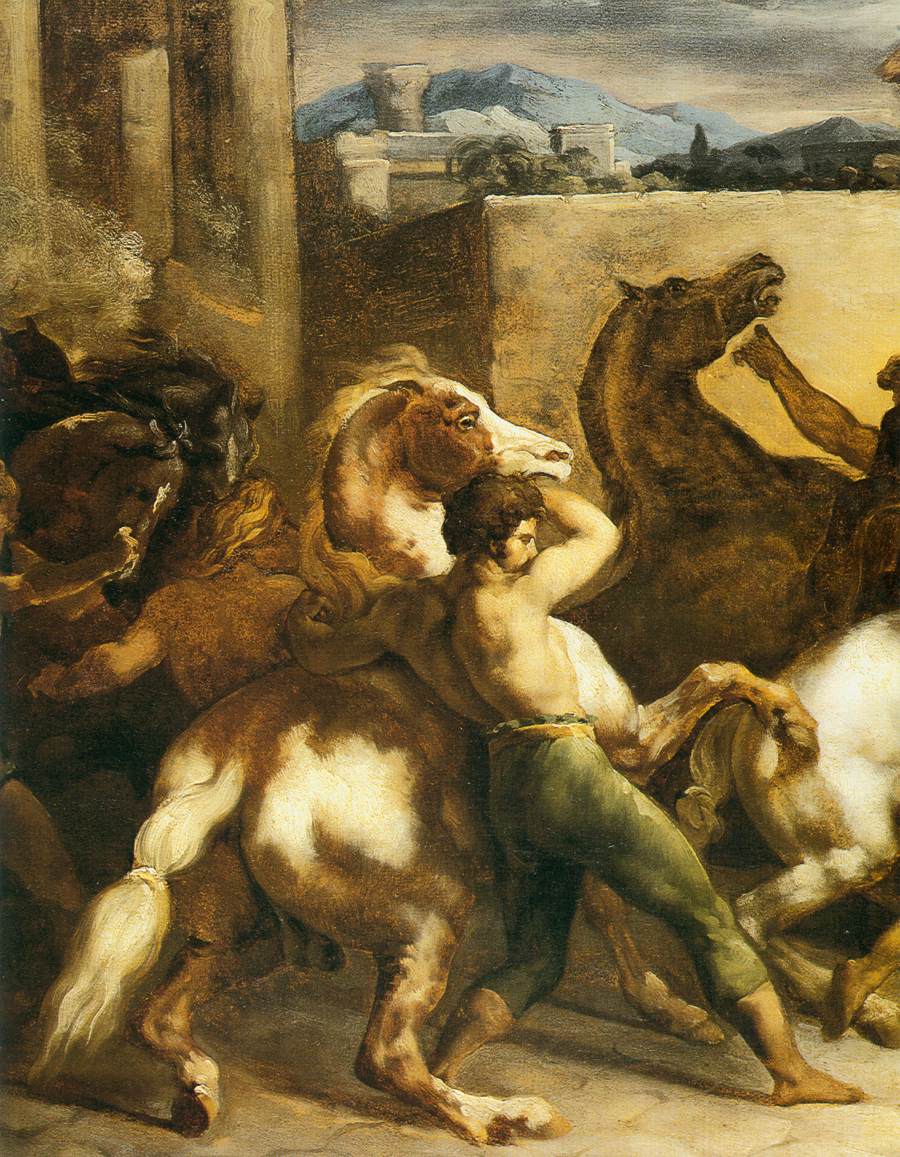 Riderless Horse Races (detail) by GÉRICAULT, Théodore