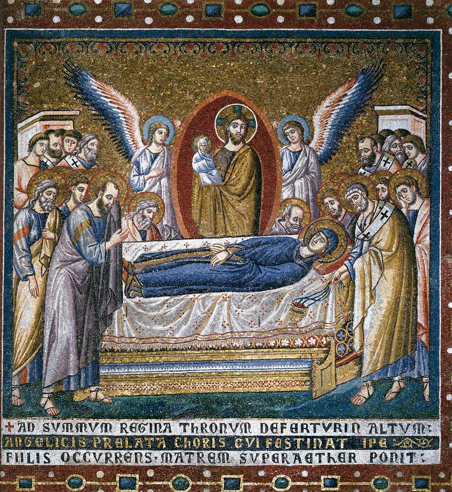 Apsidal arch: 6. Dormition of the Virgin by CAVALLINI, Pietro