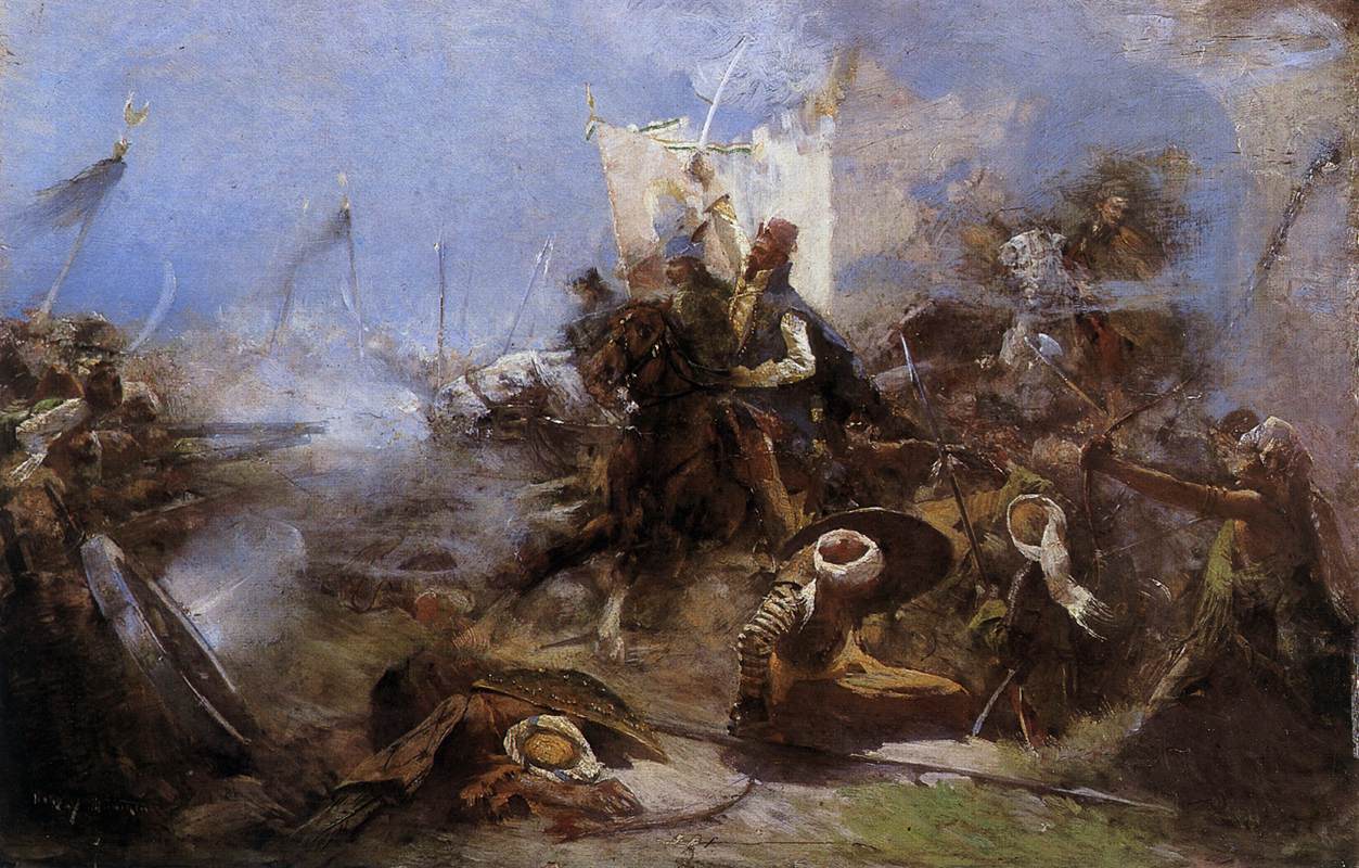 Zrínyi's Charge on the Turks from the Fortress of Szigetvár by