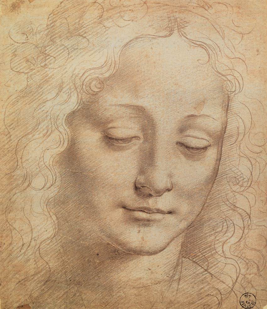 Female Head by LEONARDO da Vinci