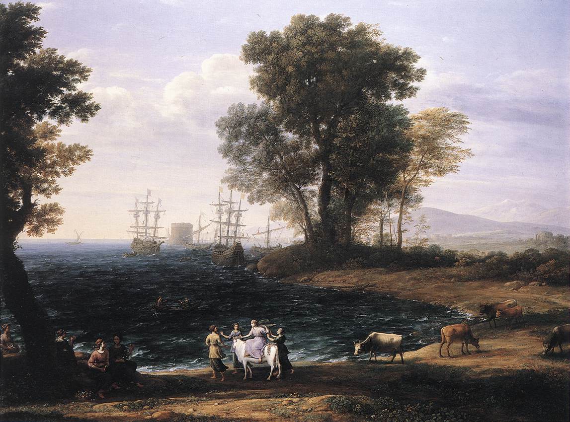 Coast Scene with the Rape of Europa by