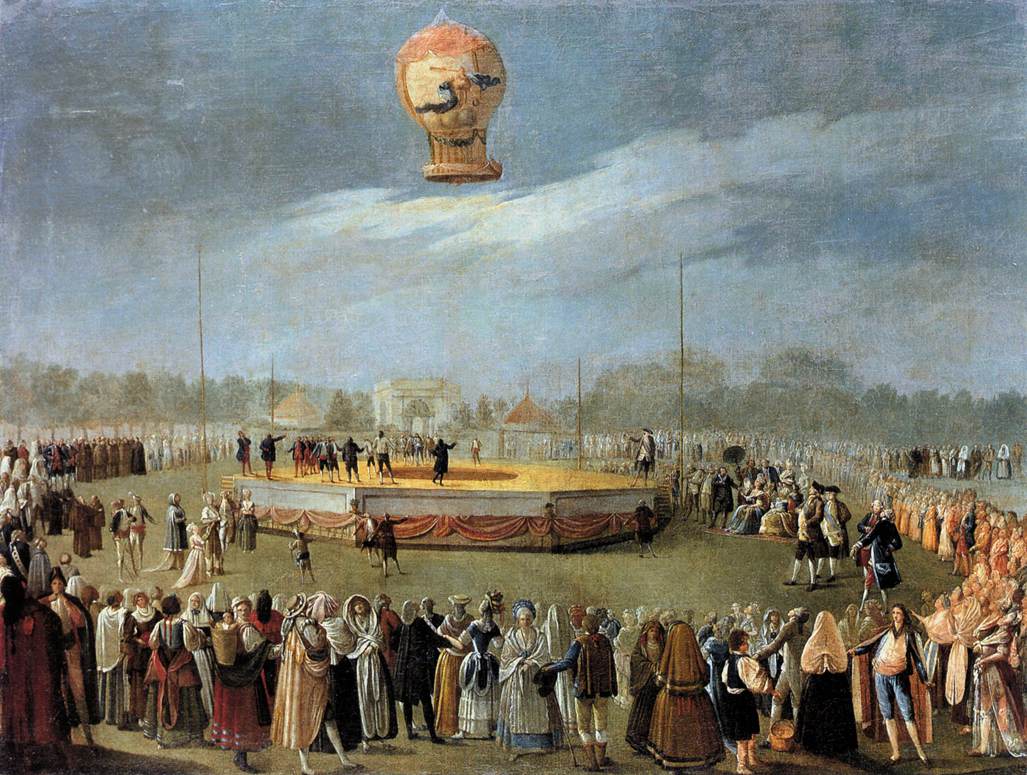 Ascent of the Balloon in the Presence of Charles IV and his Court by