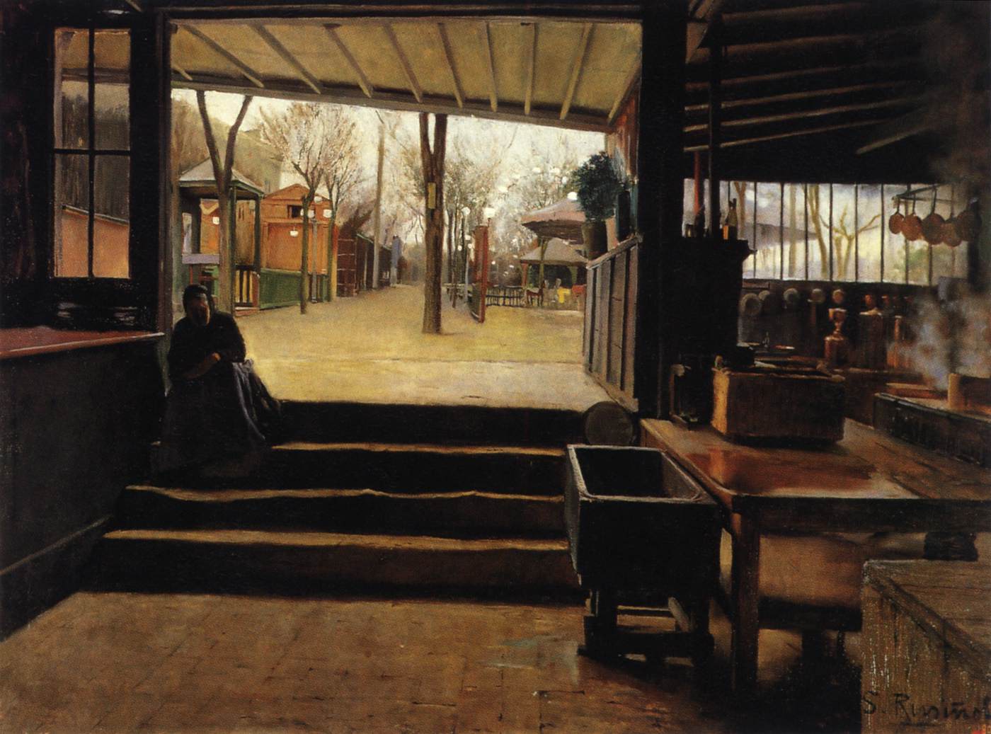 The Kitchen of the Moulin de la Galette by RUSIÑOL Y PRATS, Santiago