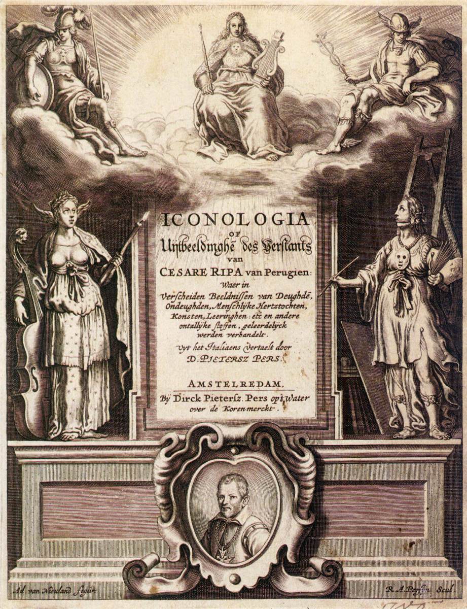 Title page of Iconologia of uytbeeldinghen des verstants by