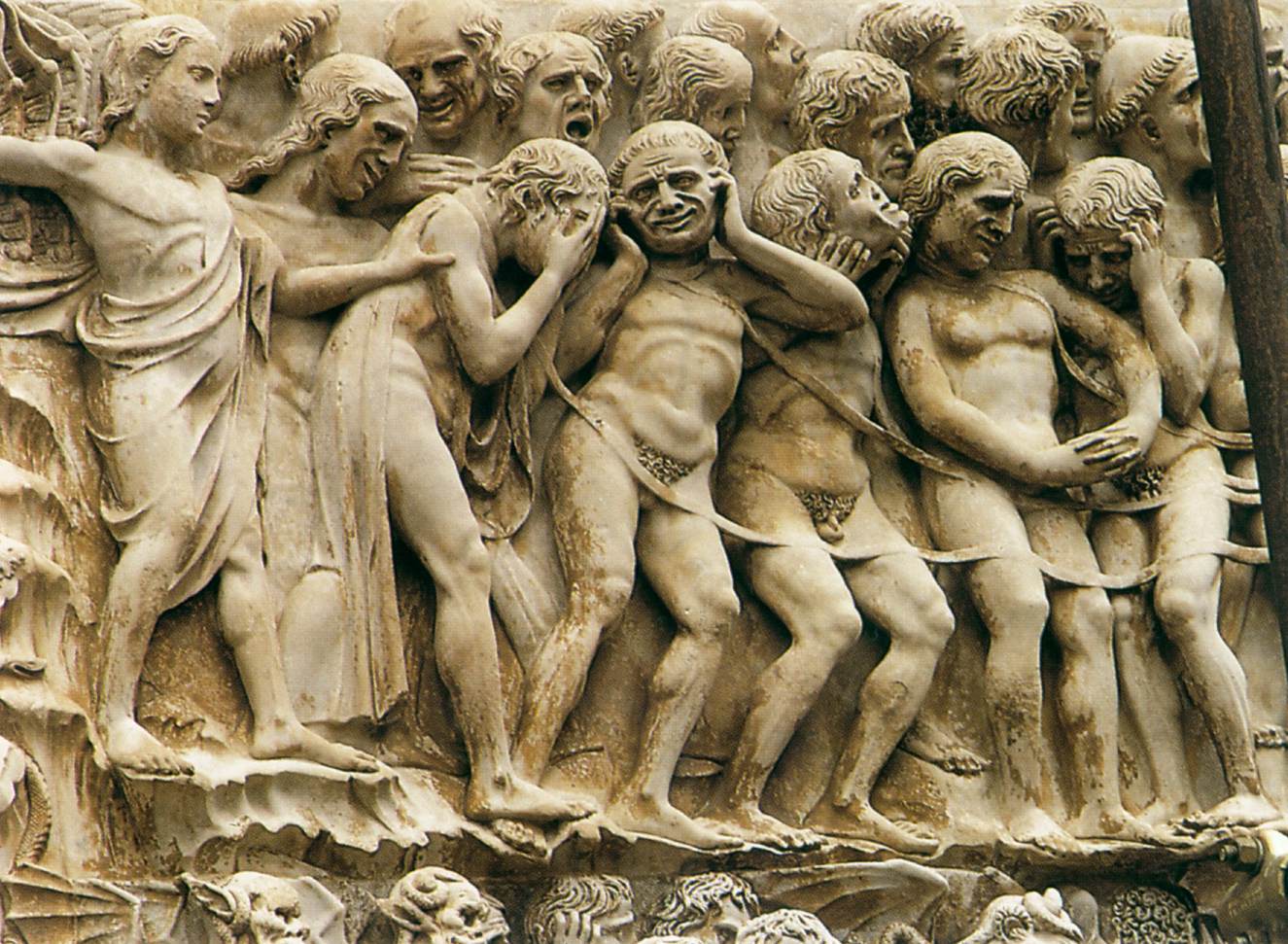 Reliefs on pier 4: Scene 2 (detail) by MAITANI, Lorenzo