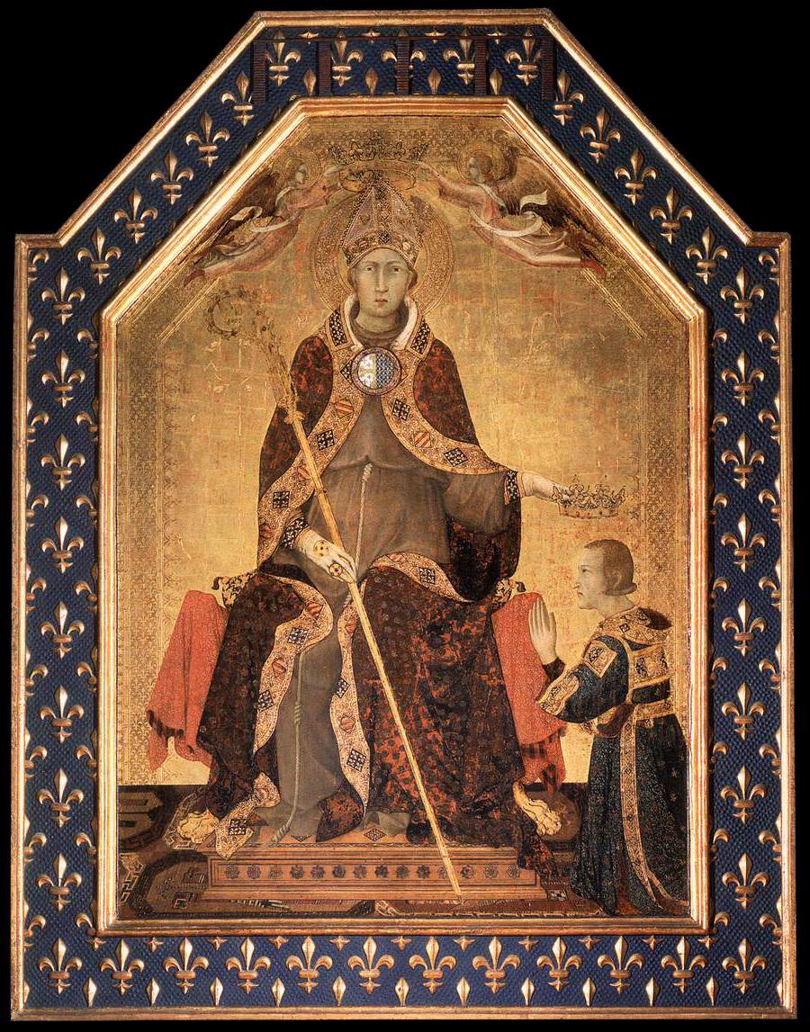 Altar of St Louis of Toulouse (without predella) by SIMONE MARTINI