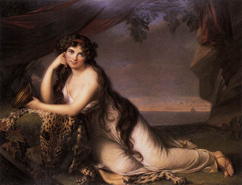 Lady Hamilton as a Bacchante by