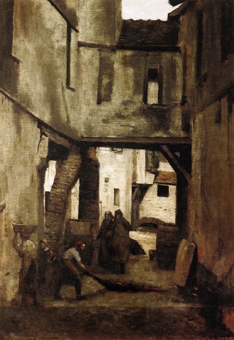 The Tanneries of Mantes by COROT, Jean-Baptiste Camille