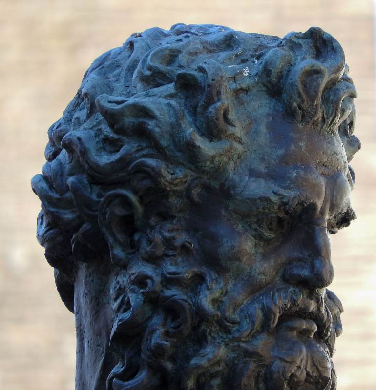 Fountain of Neptune (detail) by GIAMBOLOGNA