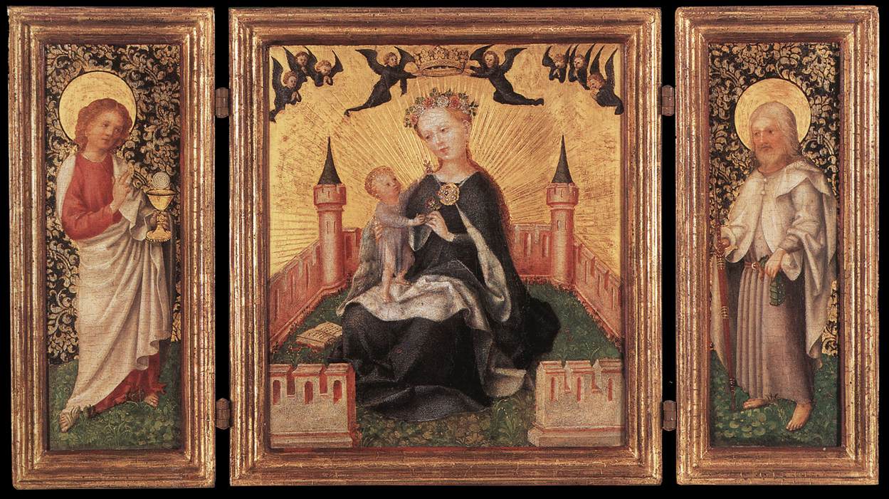 Triptych with the Virgin and Child in an Enclosed garden by