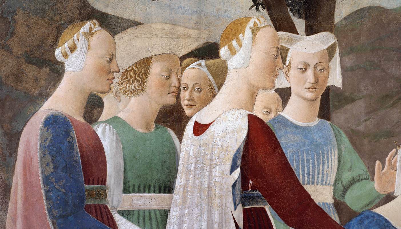 2a. Procession of the Queen of Sheba (detail) by PIERO DELLA FRANCESCA