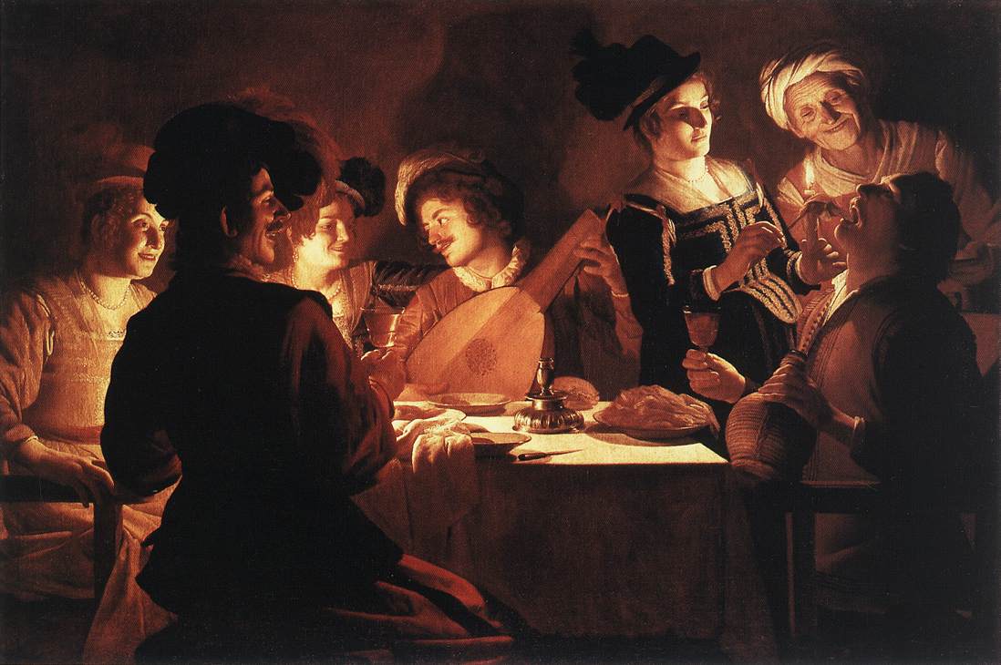 Supper Party by HONTHORST, Gerrit van