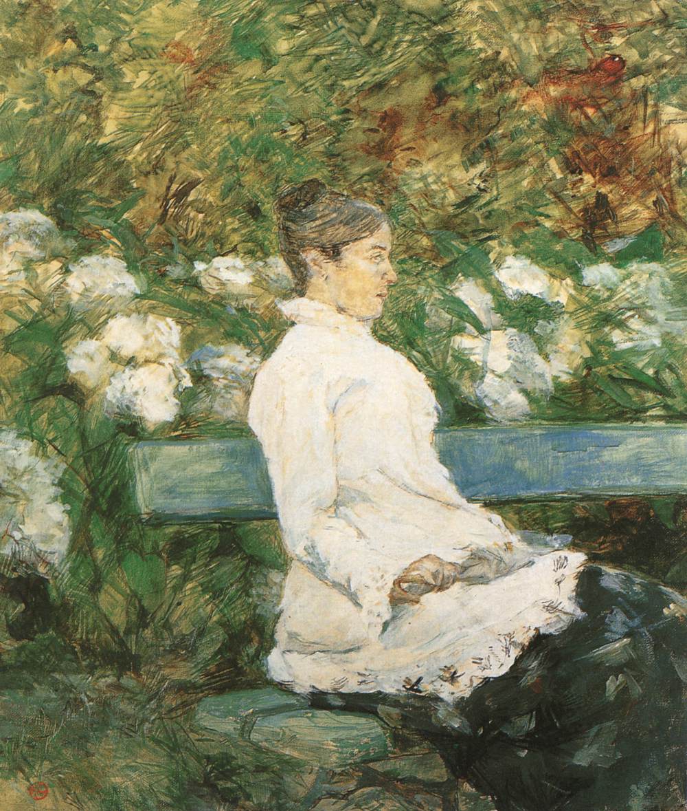 Countess Adèle de Toulouse-Lautrec in the Garden by